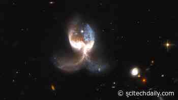 Angel Wing: Hubble Inspects a Vast Set of Galactic Wings