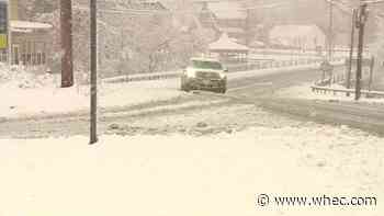 Parts of upstate New York covered in snow this morning