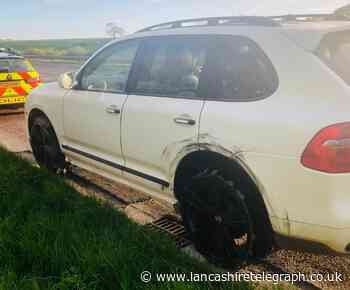 Drunk driver pulled by police for travelling down M6 with two flat tyres
