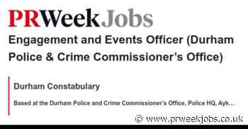 Durham Constabulary: Engagement and Events Officer (Durham Police & Crime Commissioner’s Office)