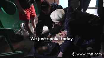 Ukrainian mom sobs over her 15-year-old before body is taken away