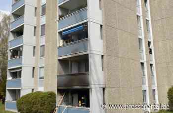 FW-M: Große Rauchsäule am Hochhaus (Forstenried-Fürstenried)