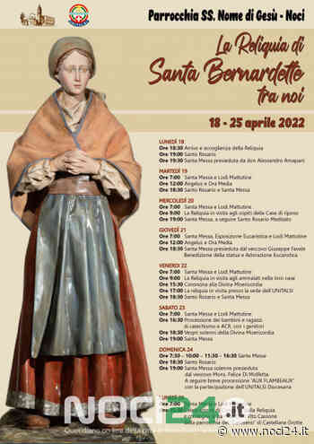 "La Reliquia di Santa Bernadette" in visita a Noci dal 18 al 25 aprile 2022 - NOCI24.it