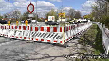 Dresden: Mega-Umleitung für neuen Gehweg in Dresden - Sächsische.de