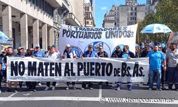 Paro en el Puerto de Buenos Aires y la Hidrovía por la incertidumbre de la política portuaria oficial - Tiempo Argentino