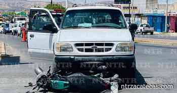 Se impactan motocicleta y camioneta en Fresnillo - NTR Zacatecas .com