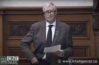 MPP Daryl Kramp gives final remarks - Belleville Intelligencer