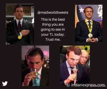 This hilarious thread shows Michael Scott and Emmanuel Macron are the same - The Indian Express