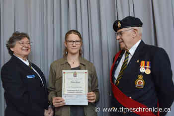 Oliver student's poem chosen best in province - TimesChronicle.ca - Times Chronicle