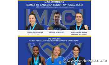 Six Markham swimmers named to Canada's national teams - yorkregion.com