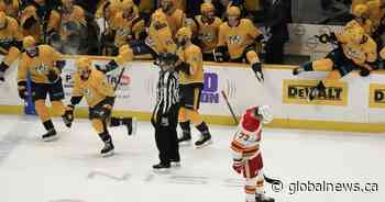 Flames fall 3-2 to Predators in shootout loss