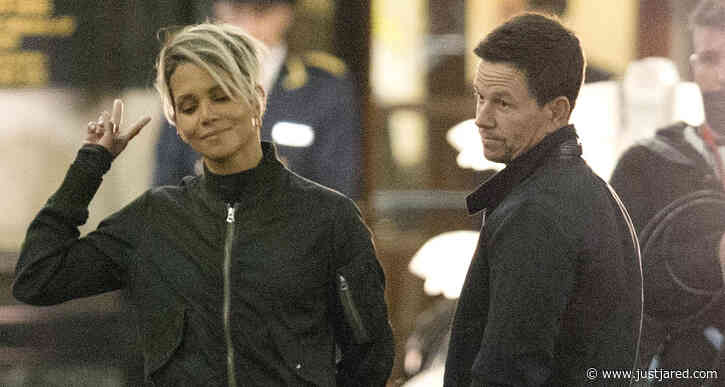 Halle Berry & Mark Wahlberg Get to Work Filming 'Our Man from New Jersey' in London