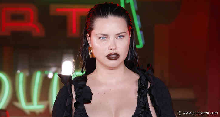 Adriana Lima Shows Off Bare Baby Bump Walking in Alexander Wang Fashion Show