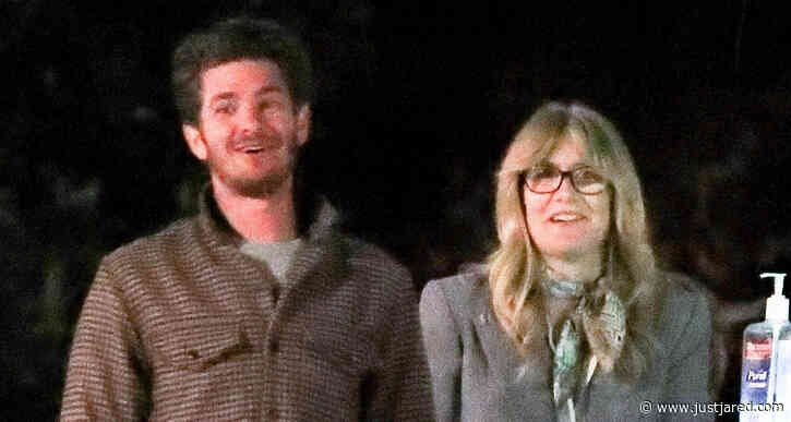 Andrew Garfield Meets Up with Laura Dern for Dinner in Malibu!