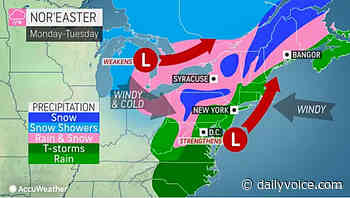 Post-Easter Nor'easter? Brace For Freezing Temps, Wintry Mix - Daily Voice