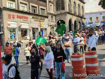Manifestación antorchista en el centro de Cuernavaca - Unión de Morelos