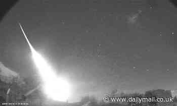 Hunt is on for fallen meteorite after massive fireball is seen streaking over the west of England