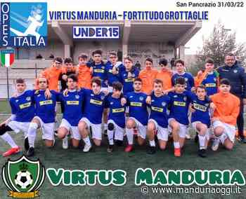 MANDURIA - La Virtus Manduria vince il proprio girone del torneo Opes Taranto: 8 vittorie e un pareggio, con 68 reti realizzate e 11 subite - ManduriaOggi