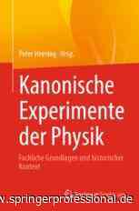 Kanonische Experimente der Physik | springerprofessional.de - Springer Professional