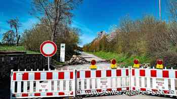 Straßenbau bei Schönbronn: Abenteuerliche Wendemanöver vor der Absperrung
