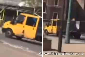 Lambeth: Ford tipper truck which allegedly rammed police car found