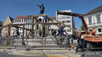 Die Augsburger Brunnen erwachen aus dem Winterschlaf
