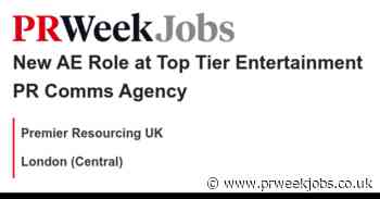 Premier Resourcing UK: New AE Role at Top Tier Entertainment PR Comms Agency
