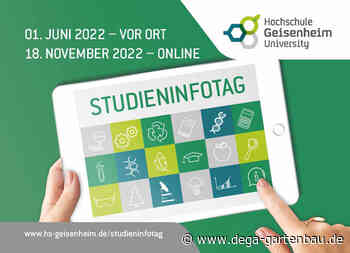 Hochschule Geisenheim lädt Studieninteressierte am 01. Juni 2022 auf ihren grünen Campus ein - DEGA GARTENBAU