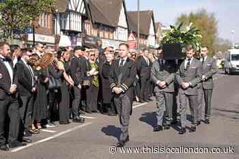 Pictures from The Wanted Tom Parker’s Petts Wood funeral
