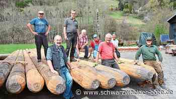 Tradition in Schiltach - Schwarzwaldfloß bereit zur Abreise - Schwarzwälder Bote