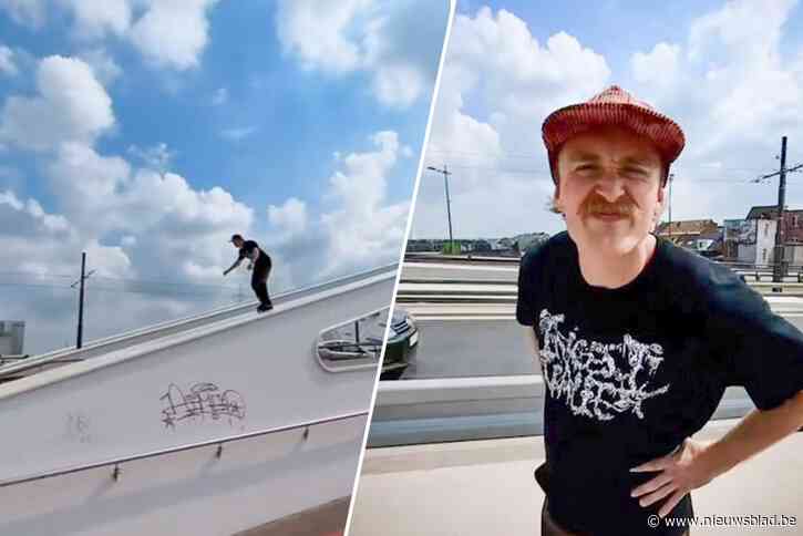 LIVE ATV NIEUWS. Skater op Theunisbrug reageert op zijn stunt: “In mijn ogen was het veilig om te doen”