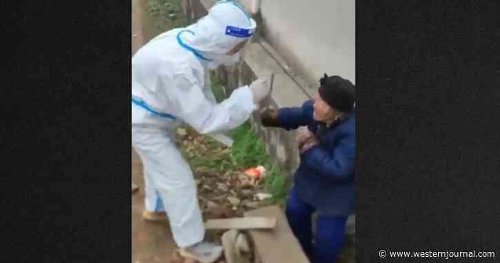 Elderly Woman Grabs Stick, Beats Back Creepy COVID Tester - Video Seen 1.5 Million Times