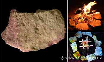 Early human ancestors engraved images on stone tablets by firelight 15,000 years ago