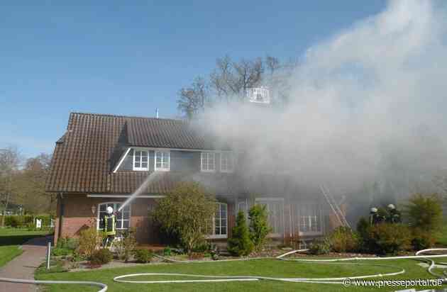 POL-DEL: Landkreis Oldenburg: Dachstuhl eines Wohnhauses in Hatten gerät in Brand ++ hoher Sachschaden ++ Ermittlungen zur Ursache laufen