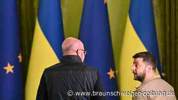 EU-Ratspräsident sagt Ukraine weitere Unterstützung im Krieg gegen Russland zu