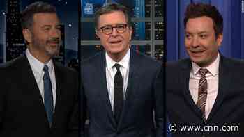 Late night hosts sound off on mask mandate decision