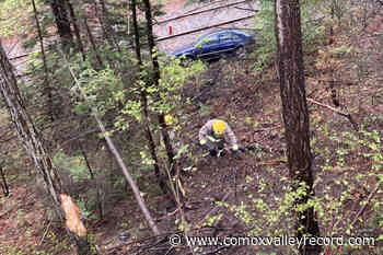Car goes off Island Highway and down embankment north of Nanaimo – Comox Valley Record - Comox Valley Record