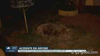 Bombeiro fica ferido ao cair de escada em Ribeirão Preto, SP - Globo.com