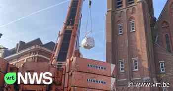 Onderdeel van nieuw NMR-toestel Sint-Jozefskliniek Izegem geleverd: over kerk en daken getild - VRT NWS