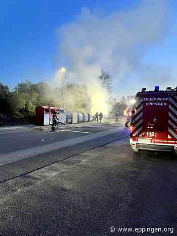▷ Eppingen: Papiercontainer im Vollbrand - Eppingen.org