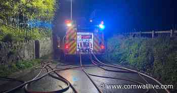 Firefighters tackle blaze at St Austell house - Cornwall Live