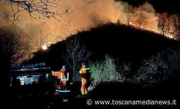 Notte di fuoco nei boschi tra Toscana ed Umbria - Toscana Media News