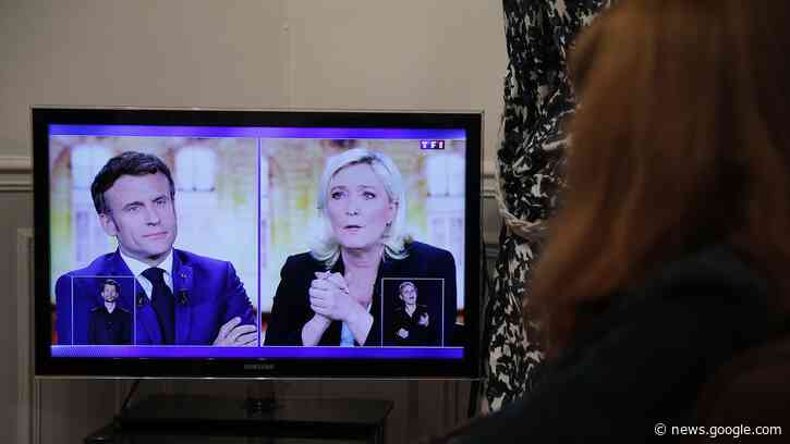 Macron hits Le Pen on Putin ties and headscarf ban in tense debate - Axios