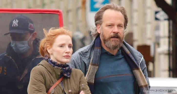 Jessica Chastain & Peter Sarsgaard Film New Project in New York City