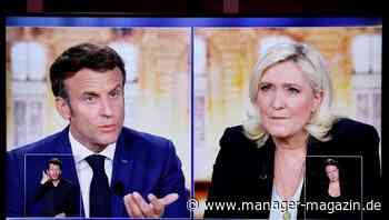 Frankreich-Wahl: Emmanuel Macron liegt nach TV-Duell vor Marine Le Pen