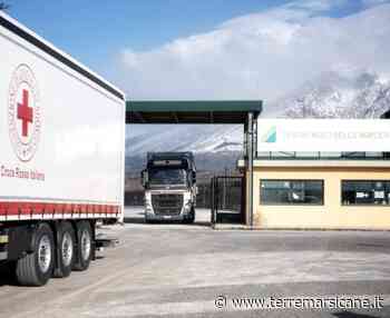 Continuano a partire dall'Interporto di Avezzano TIR della Croce Rossa pieni di aiuti per la - Terre Marsicane