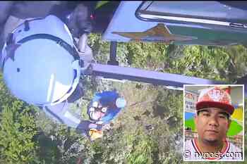 Florida man rescued by police helicopter after getting lost in dense forest for 2 days: video - New York Post