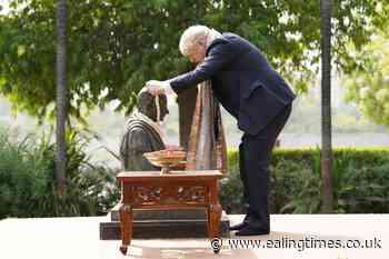 Boris Johnson given Gandhi's guide to London during ashram visit - Ealing Times
