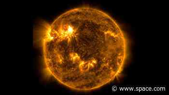 The sun burps out a flare in a stellar new photo