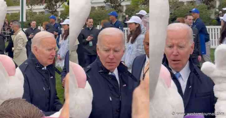 Elder Abuse? Footage Reveals 79-Year-Old Biden Was Confused, Didn't Immediately Recognize Bunny at Easter Event